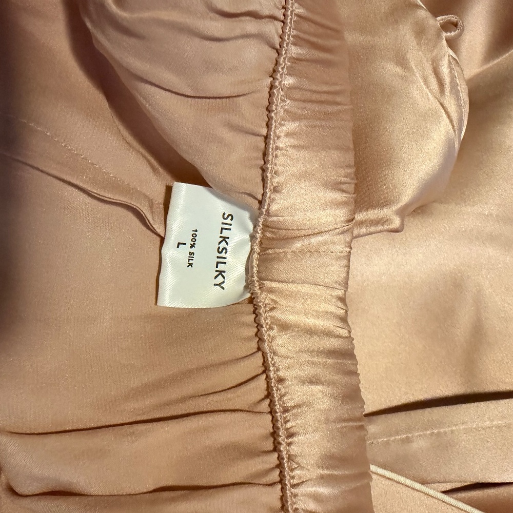 SilkSilky Tie Front Pajamas - Picture 3 of 3